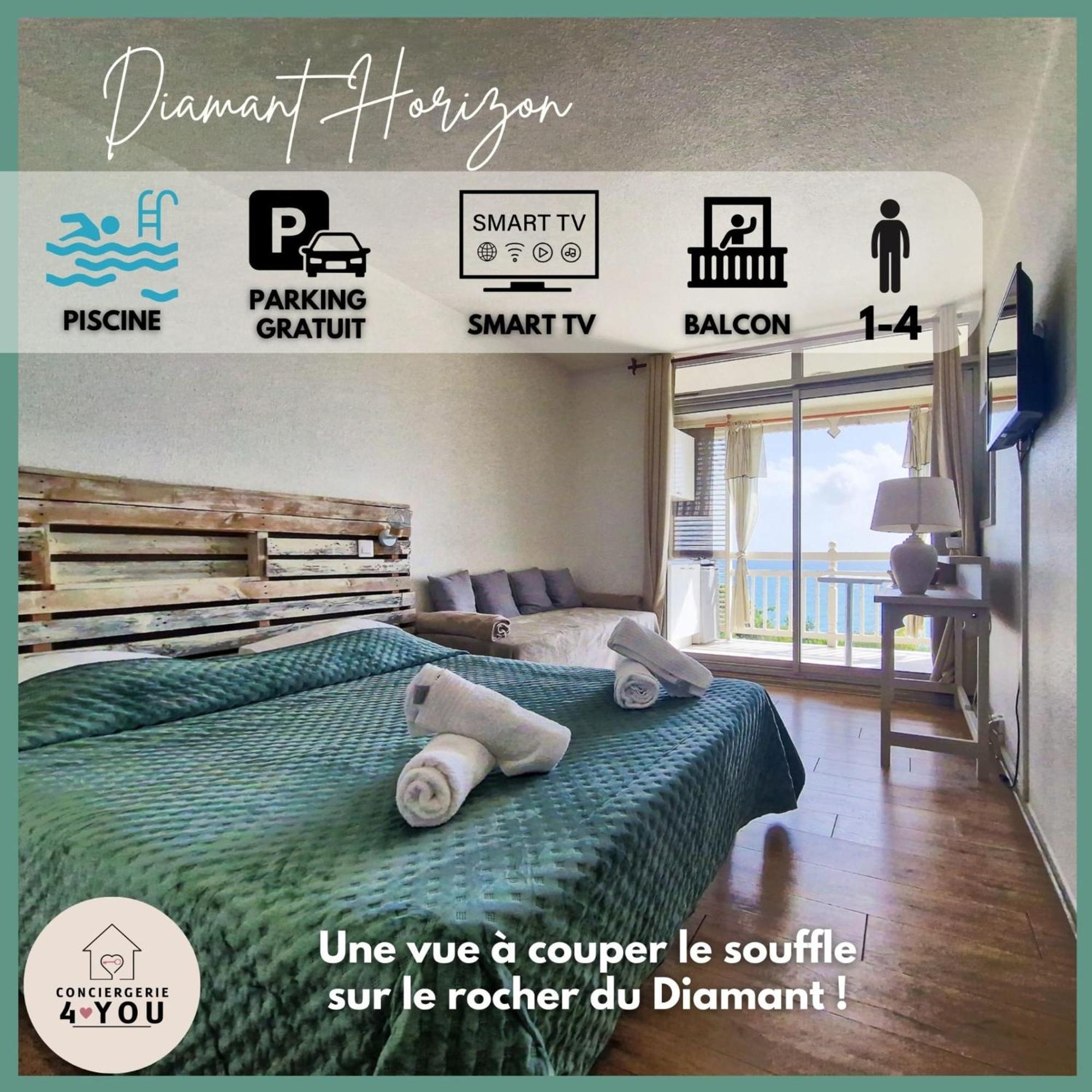 Appartement Terrasse Vue Mer Et Piscine ル・ディアマン エクステリア 写真